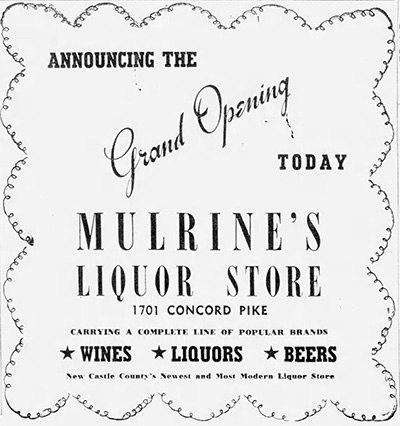 1/10/1947 Mulrine's Liquor Store
