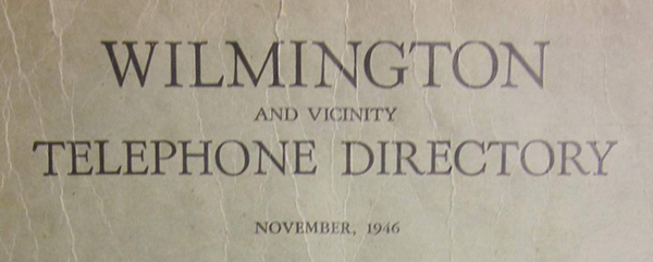 1946 Phonebook Cover